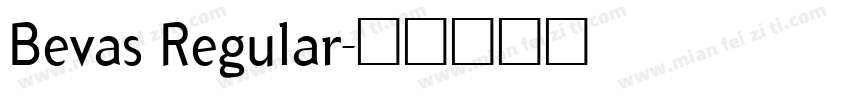Bevas Regular字体转换